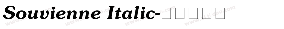 Souvienne Italic字体转换